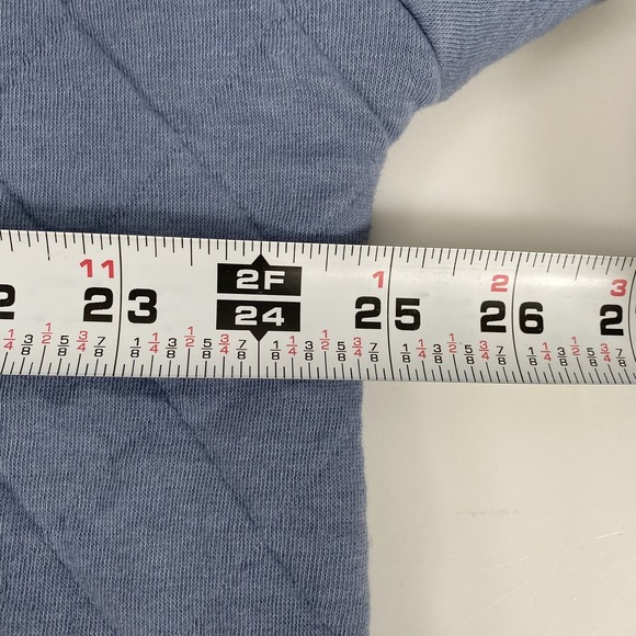 Eddie Bauer Womens Quilted Cotton Blend Full Zip Jacket XL Blue Outdoor Grandma - Picture 9 of 12